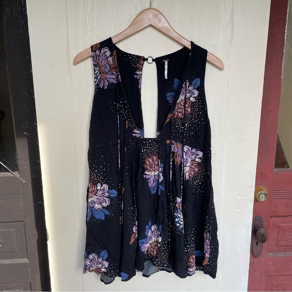 Free People Flowy Floral Top - Picture 6 of 7